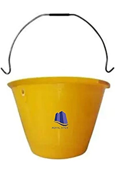 Royal Apex دلو من مادة PVC شديدة التحمل، أصفر