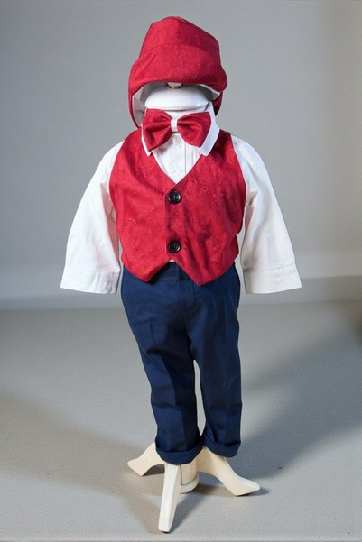 GabrielleBebe Costum Catifea Rosu