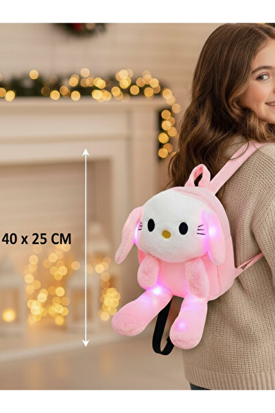 moryconcept Plush Light-Up Playable Eared My Melody & Cinnamoroll Backpack 40...