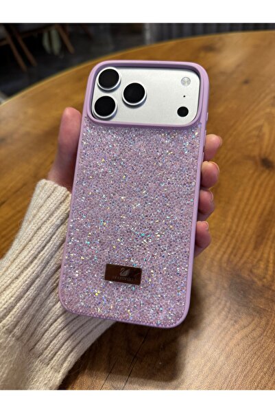 daystar غطاء هاتف أرجواني مرصع بالحجر متوافق مع آيفون 17 برو ماكس