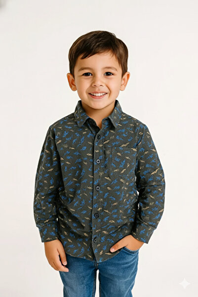 STITCH by MH Blue Leaf Casual Shirt