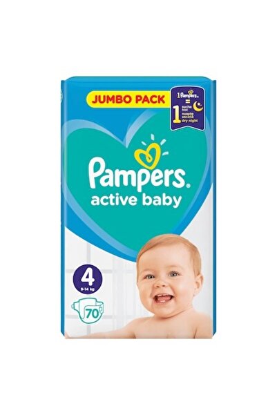 Pampers Active Baby 4 Maxi Jumbo Pack - 70 pcs