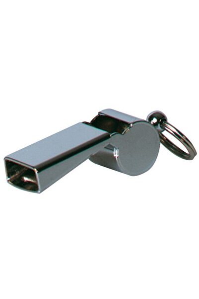 Tremblay Chromed metal whistle with ball, without lanyard, silver