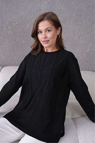 NOBLE STORE سترة ماذن تريكو موسمي برقبة على شكل حرف V نبيلة