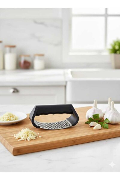 MOONSAND Luxury Garlic Press with Handle Stainless Steel