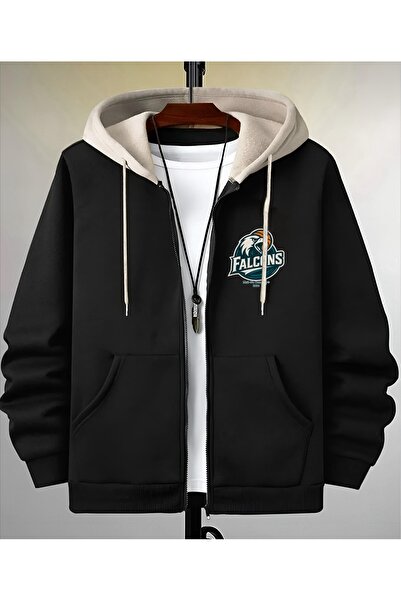 Risil-Nu Company New Season 3Thread Premium Fabric Falcons B Printed Full Zip...