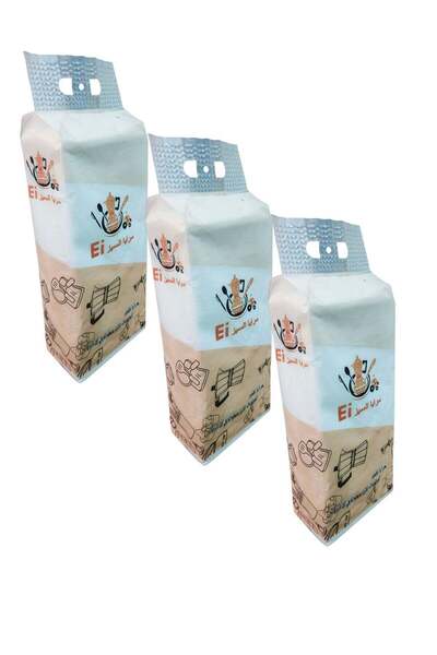 Saraya 3 عبوات من مناديل معلقة على الحائط مكونة من 4 طبقات تحتوي كل عبوة على 1200 منديل ورقي