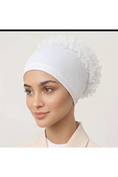 Nöşre Design Topuzlu Bone Dikişli Tesettür İç Bone %100 Pamuk