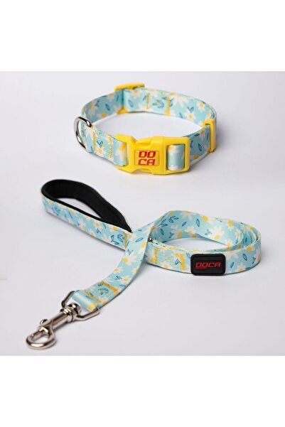 DOCA İkili Set Köpek Sevk Kayışı ve Gezdirme Tasması + Ayarlanabilir Boyun Ta...