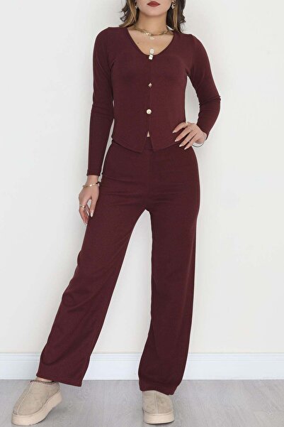 LaliCo V-Neck Plum Thessaloniki Suit