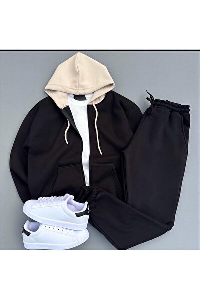 NewCabin New Season Premium 3 Yarn Sha Fleece-Lined Cotton Cardigan and Sweat...