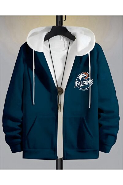 Risil-Nu Company New Season 3Thread Premium Fabric Falcons B Printed Full Zip...