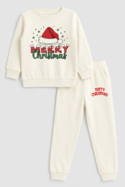 MODA طقم ملابس رياضية للأطفال من سانتا كلوز لعيد الميلاد لعام مطبوع من 2026، ...