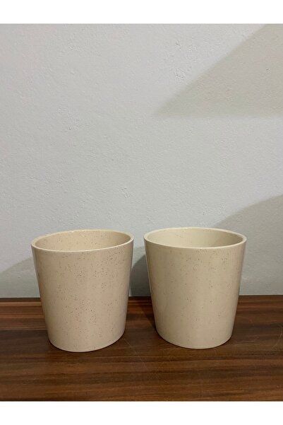 Dara Art Simli Bej 2’Li Orkidelik Saksı