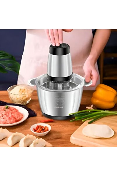 MODALITE LTD Professional Electric Food Chopper 1000W, 3L Stainless Bowl, 4 Stainless Blades, 3 Speeds