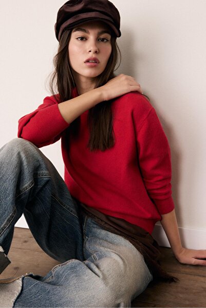 Stradivarius Basic yumuşak dokulu örgü kazak