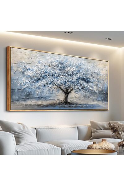 ALAYRA International لوحة فنية جدارية جميلة من القماش بإطار مقاس 60×120 سم مع...