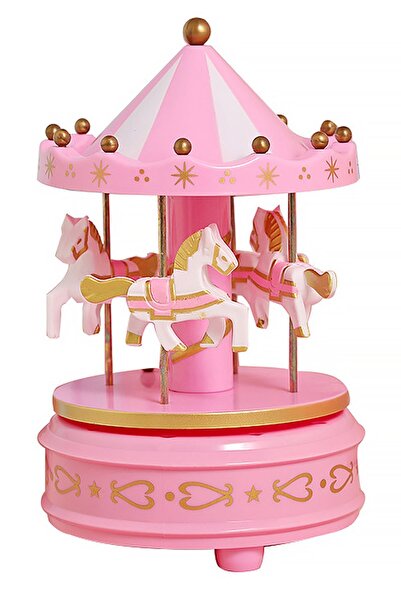 Genel Markalar Nostaljik Dönen Atlı Karınca Pembe Müzik Kutusu, Eğlence ve De...