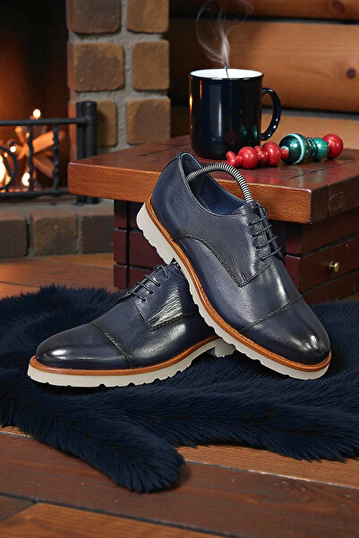 VİVA SHOES حذاء رجالي كاجوال بنعل إيفا من الجلد الطبيعي 100%