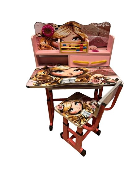 mdf Birou copii din de 18 cm ,cadru metalic , reglabil