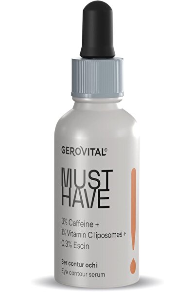 GEROVITAL Eye Contour Serum with Caffeine & Liposomal Vitamin C, 30 ml