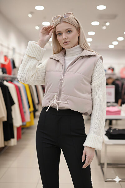 mooishan Novel Jessica Crop Puffer Vest New Season 2026