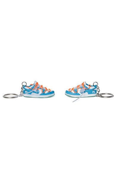 Nike x OW Dunk "Low" UNC Keychain Set