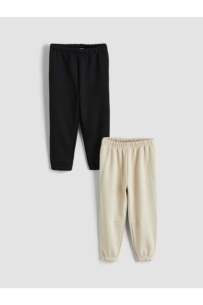 LC Waikiki Elastic Waist Baby Boy Jogger Sweatpants 2-Piece Set