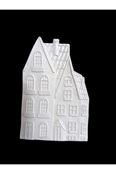 LİNEART Aplice flexibilă cu model de casă de Crăciun Nr:EA65 Lemn, Renovare mobilier, Decorare mobilier 13,5x7cm