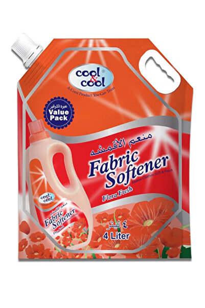 COOL & COOL منعم الأقمشة برائحة الزهور المنعشة، عبوة سعة 4 لترات - رائحة تدوم...