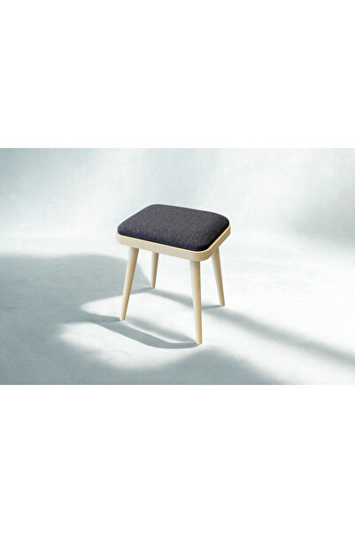 Eşyala. Porto İkili Tabure Krem Antrasit (33 x 46 x 40 cm)