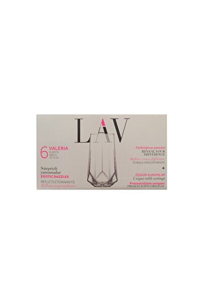 VALERIA set of 6 glasses 460 ml