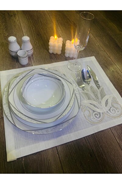 ART ÇEYİZ Supla Servicing Napkin 6 Pieces Presentation (Gardenia Fabric)