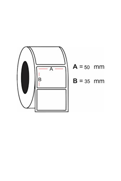 Genel Markalar AySan Etiket Boş Yapışkanlı Kuşe Etiket 50mm X 35mm