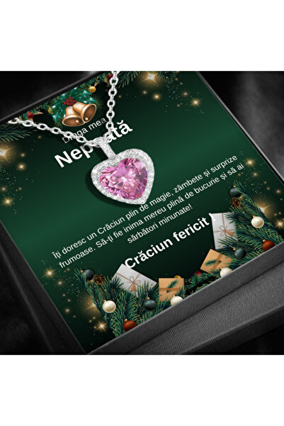 AVAMSI Christmas Gift Set Niece LD751L Necklace with Pink Pearl Pendant in 92...