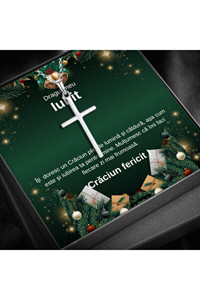 AVAMSI Beloved Christmas Set LD750H 925 silver cross pendant necklace, Peace of the soul, plated with