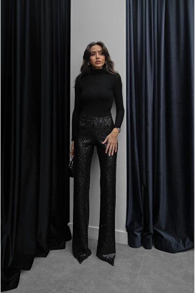 Havoş Черни панталони с пайети