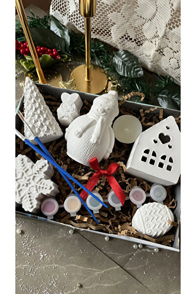 Casa di Duck Yılbaşı Özel Premium Boyama Kutusu Taş Tozu 6’lı Set |