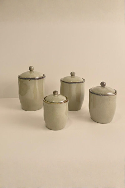 Generic A set of luxurious ceramic storage containers with a sleek and modern design – a touch of beauty and perfect organization for the kitchen.