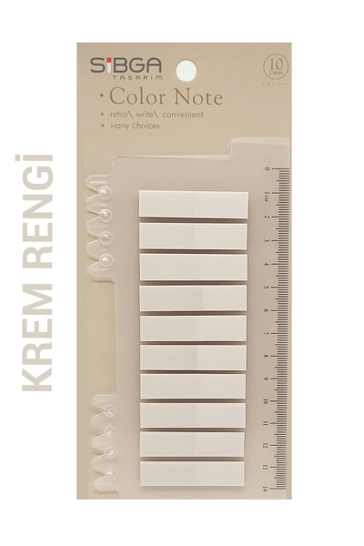 sibga tasarım Şeffaf Krem Rengi Renkli Postit Post-it Post It. Kitap Ayracı Ayraç Postit Sticker Not Kağıdı