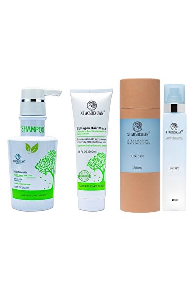 Xiaomoxuan Gift Set S1M260T2 - Tea Tree Shampoo 300ml + Collagen Mask 260ml + Ultra Bala Spray