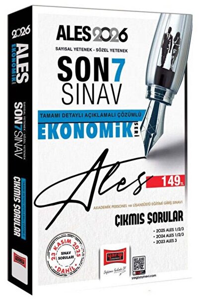 Yargı Yayınları Yargı 2026 ALES Çıkmış Sorular Son 7 Sınav Çözümlü Ekonomik Seri