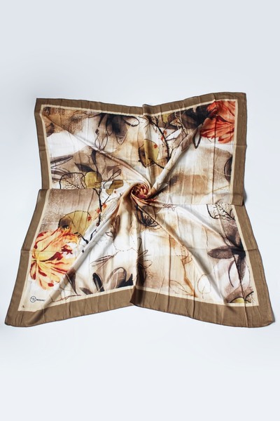 Modakaşmir Φουλάρι από μπαμπού με σχέδιο Seraphy