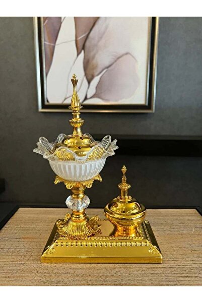 Generic Arabic Crystal Incense Burner Set for Decoration