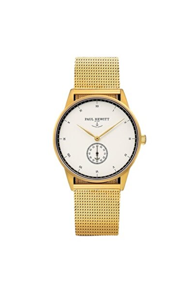 Paul Hewitt Ceas PHM1GW4M auriu, oțel inoxidabil, cuarț, 38 mm, auriu/alb