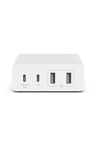 Belkin BOOST CHARGE 4-Port GaN 108W Wall Charger - White