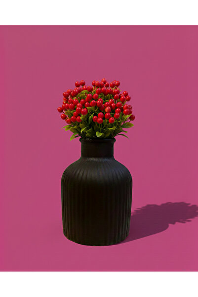 Pembe Karavan ACI KAHVE DEKORATİF EL YAPIMI VAZO (ÇİÇEKLER DAHİL DEĞİLDİR)