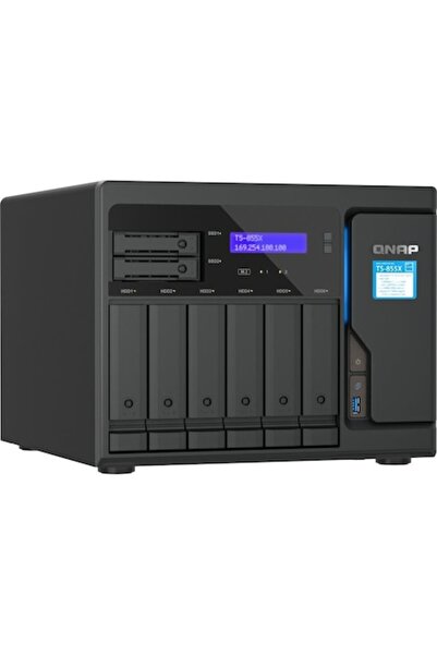 Qnap TS-855X-8G NAS File Server, Black