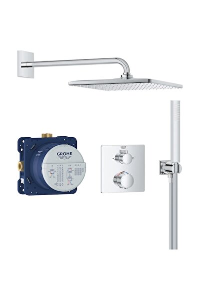 Grohe Precision shower system 34881000, 1/2", built-in, thermostat, 310 mm, 1 function, chrome