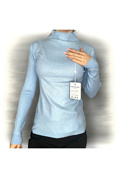 DENRA Soft knitted suitcase with rhinestones